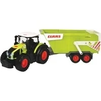 Abbildung von Dickie Toys Spielzeug Traktor CLAAS mit Anhänger, Licht und Sound