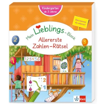 Abbildung von Klett Mein Lieblings Block Allererste Zahlen Rätsel: Kindergarten, ab 3 Jahren, Das kannst du alleine!