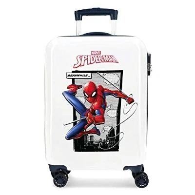 Abbildung von Marvel Spiderman Action Kabinenkoffer Blau 37x55x20 cms Hartschalen ABS Kombinationsschloss 34L 2,6Kgs 4 Doppelräder Handgepäck