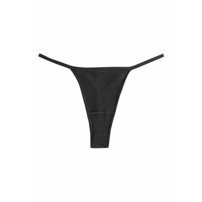 Abbildung von Next String 5er Pack Gerippte Slips aus Baumwolle, Stringtanga (3 St)