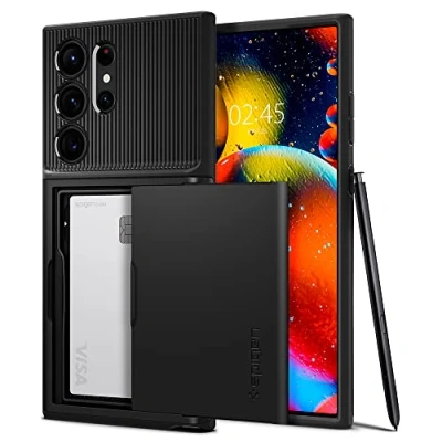 Abbildung von Spigen Slim Armor CS Hülle Kompatibel mit Samsung Galaxy S23 Ultra 5G Black