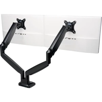 Abbildung von Kensington SmartFit Monitorarm für 2 Monitore, One Touch Design, Gasdruckfeder zur optimalen Höheneinstellung, flexible Monitorhalterung Bildschirme bis 32 Zoll, VESA 75/100, Schwarz, K59601WW