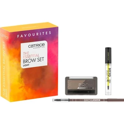 Abbildung von Catrice The Essential Brow Set Light, Augenbrauen Set, Mehrfarbig, acetonfrei, vegan, ohne Mikroplastikpartikel, Parfüm, 1er Pack (3pcs)