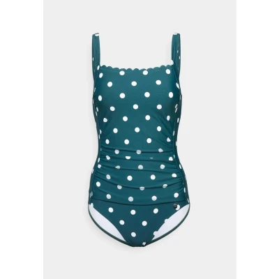 Abbildung von Lascana Swimsuit Badeanzug, Damen, Größe: 38xC, Dark green/cream
