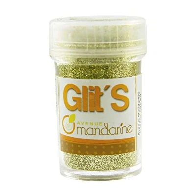 Abbildung von Avenue Mandarine 42510MD Glitter Glit&#039;s Flakon (14g, mit praktischem Streuaufsatz zur leichten Handhabung, ideal für Kinder) 1 Stück grün