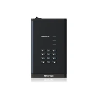 Abbildung von iStorage diskAshur PRO3 HDD 1 TB sichere tragbare Festplatte FIPS Level 3 zertifiziert passwortgeschützt staub /wasserabweisend Hardware Verschlüsselung