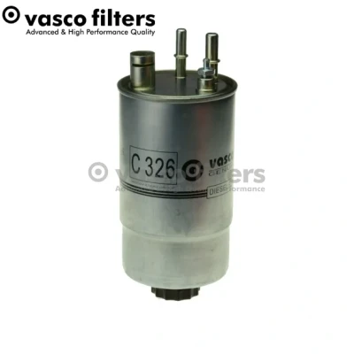 Abbildung von DAVID VASCO C326 Kraftstofffilter Leitungsfilter, mit Wasserablassschraube 8 10 FIAT: Doblo I Cargo, II Kasten / Kombi, Punto Evo Schrägheck