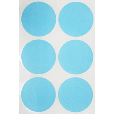 Abbildung von Sticker Hellblau 50 mm runde Aufkleber 5 cm Klebepunkte 72 Stück von Royal Green