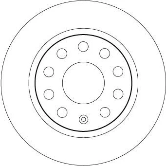 Abbildung von TRW DF6553 Bremsscheibe 253 10 9 112 voll lackiert SKODA: Octavia 3 Combi, Schrägheck
