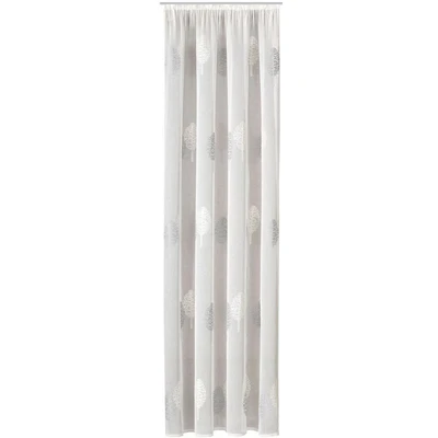 Abbildung von Gerster Vorhang Egil, Schlaufen (1 St), transparent, Sablé, HxB: 235x140, Schlaufenschal mit Kräuselband bestickt