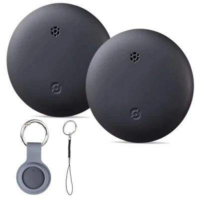 Abbildung von Reyke Smart Tag Pro, Koffer Tracker kompatibel mit Apple Wo ist? APP (nur iOS), Schlüsselfinder für Schlüssel, Gepäck, Koffer, Brieftasche, IP67 wasserdicht, 2 Pack