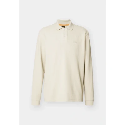 Abbildung von BOSS Petempestolong Langarmshirt, Herren, Größe: XXL, Light beige