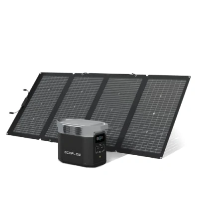 Abbildung von EF ECOFLOW DELTA 2 tragbare Powerstation 1024Wh mit 220W Solar Panel, Solargenerator erweiterbarer Kapazität bis zu 3kWh, für Camping, Kleine Verpackungsmängel, Produkt unbenutzt(Generalüberholt)