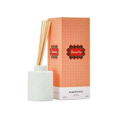 Abbildung von Claus Porto Diffusor Favorito RED Poppy Diffuser Raumduft, Größe: 200 ml, Transparent