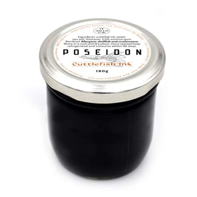 Abbildung von Poseidon Tintenfisch Tinte, Calamar Tint, 180 g &quot;Tintenfisch Tinte&quot; Glas