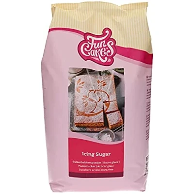 Abbildung von FunCakes Puderzucker, raffinierter Puderzucker von Konditorqualität, ultrafeine Textur, perfekt für die Herstellung Buttercreme oder zum Ausrollen Fondant, Halal., 4 kg