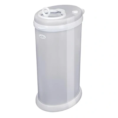 Abbildung von Ubbi Steel Diaper Pail, Odor Locking, No Special Bag Required, Award Winning, Registry Must Have, Grey