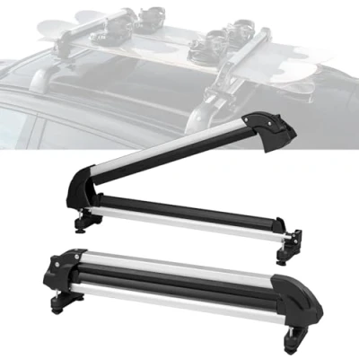 Abbildung von VEVOR Ski und Snowboard Dachträger 80cm Universeller Skiträger Autodach