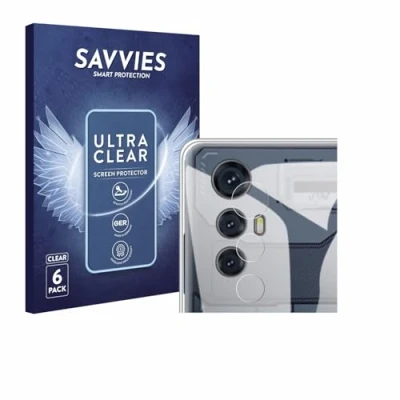 Abbildung von Savvies 6 Stück Schutzfolie für Cubot Max 5 (NUR Kamera) Displayschutz Folie Ultra Transparent