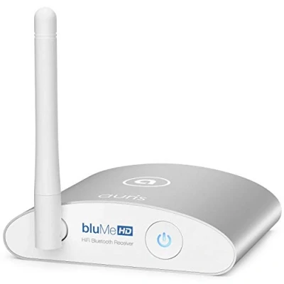 Abbildung von Auris Blume HD Musik 5.0 Bluetooth Receiver mit Großer Reichweite HiFi Wireless Audio Aux Adapter Audiophilen DAC und aptX für Streaming auf Stereoanlage