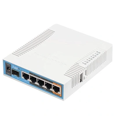 Abbildung von MikroTik hAP ac 720 MHz CPU, 128 MB RAM, 5X Gigabit LAN, 5 GHz und 2.4 GHz, Stromverbrauch: 17 W