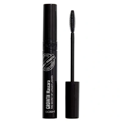 Abbildung von GOSH Growth Mascara für lange &amp; dichte Wimpern mit Wachstums Effekt I intensiv schwarze Wimperntusche definierte durch feine Borsten Wimpernwachstum bei täglicher Anwendung parfümfrei