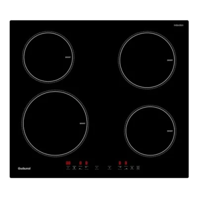 Abbildung von Gudsunal Induktionskochfeld 60 cm, 7200W, kontinuierliche Niedrigleistungsheizung, Booster, 9 Heizstufen, Timer, automatische Abschaltung, Kindersicherung, Pfannensensor