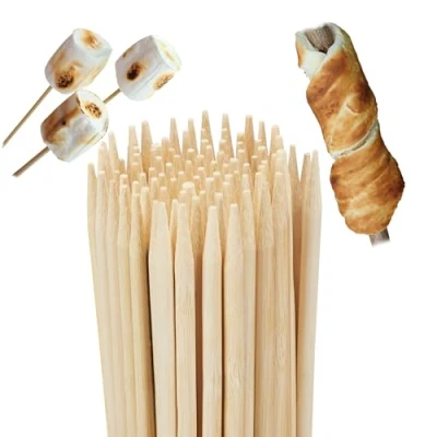 Abbildung von relaxdays Grillspieß Grillspieße aus Bambus extra lang