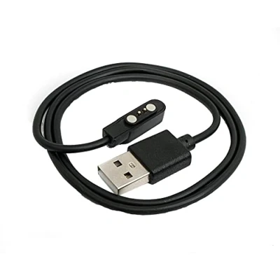 Abbildung von System S USB 2.0 Kabel 60 cm Ladekabel für Xiaomi Mibro Air Smartwatch in Schwarz