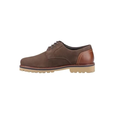 Abbildung von Hush Puppies Marcus Nubuk Herren Schnürschuhe Braun