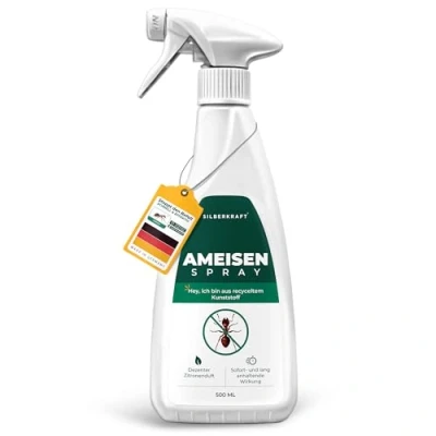 Abbildung von Silberkraft Ameisenspray 500 ml, zuverlässig Ameisen bekämpfen, Anti Ameisenmittel, Sofort und Langzeitwirkung, wirksame Alternative zu Ameisengift &amp; Ameisenköder