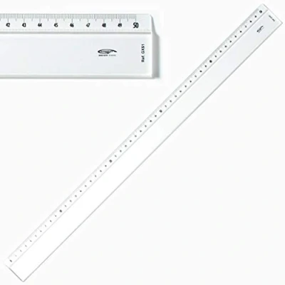 Abbildung von Graphoplex Regel Wate + bosselage transparent 50 cm durchsichtig