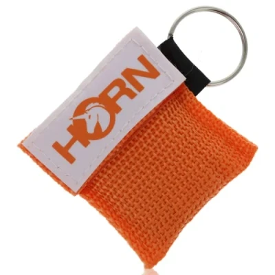 Abbildung von Horn Medical Notfall Beatmungstuch im Schlüsselanhänger, Key, Orange