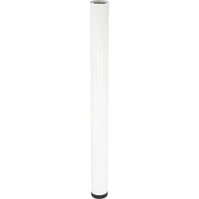 Abbildung von Wagner Möbelbein/Tischbein/Möbelfuß/Systemrohr TENO Ø 60 x 710 mm, individuell mit System und QuickClick kombinierbar, Stahl pulverbeschichtet weiß, Tragkraft 50 kg 12361001