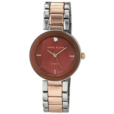 Abbildung von Anne Klein Women&#039;s Genuine Diamond Dial Bracelet Watch