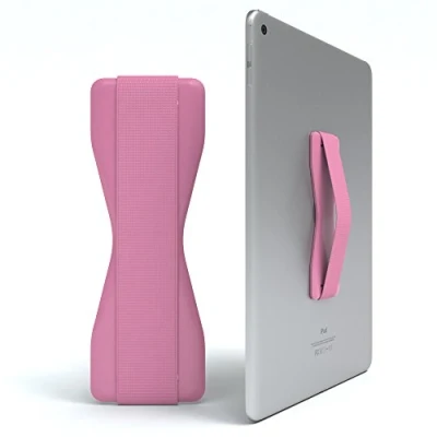 Abbildung von EAZY CASE Tablet Finger Halterung, für Alle Tablets, Selbstklebend I Tablethalterung, Haltegriff, Fingerhalter, Fingergriff, Rosa