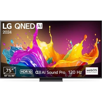 Abbildung von LG 75QNED86T6A TV 75&quot; (190 cm) QNED Fernseher (α8 4K AI Prozessor, HDR10, bis zu 120Hz) [Modelljahr 2024]