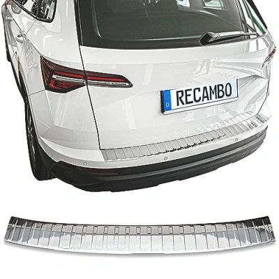 Abbildung von Ladekantenschutz Edelstahl CHROM kompatibel für Skoda Karoq NU7 BJ ab 2017&gt; premium Qualität von RECAMBO