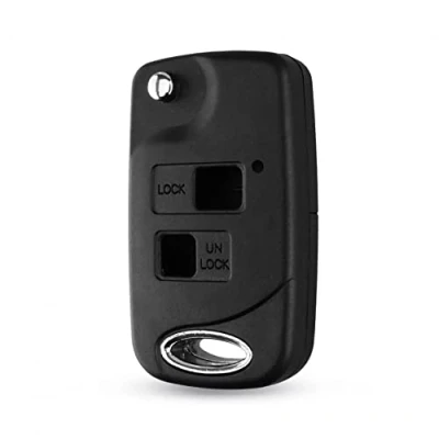 Abbildung von 2 Tasten Autoschlüssel Gehäuse der Fernbedienung Ersatz Zubehör Shell Case Cover Fob TOY47 Blade für Toyota Yaris Carina Corolla Avensis RAV4 Avalon