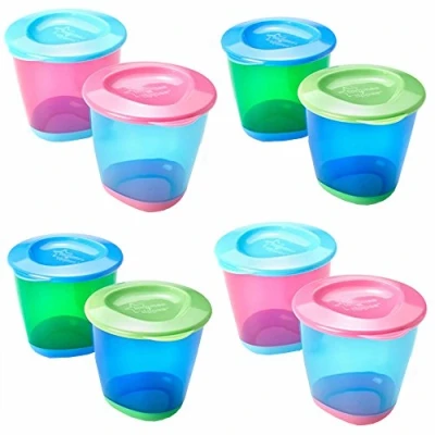Abbildung von Tommee Tippee Explora 2 große Essbecher blau mit flexiblem Boden