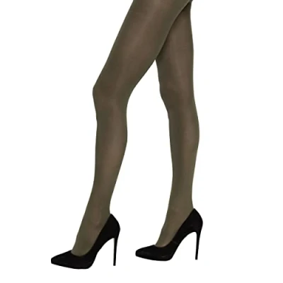 Abbildung von Charnos Damen blickdichte 60 Denier Salbei Small Strumpfhose, graugrün, 36