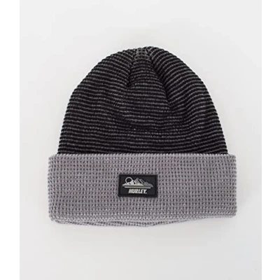 Abbildung von Hurley Herren M Moab Beanie Hat, schwarz, Einheitsgröße