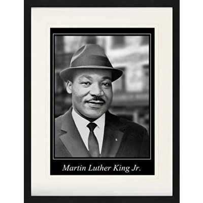Abbildung von 1art1 Martin Luther King Jr. Poster Portrait 1964 Gerahmtes Bild Mit Edlem Passepartout Wand Bilder Im Bilderrahmen 80x60 cm