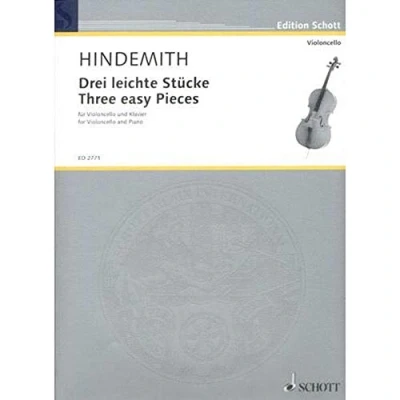 Abbildung von Drei leichte Stücke: (Violoncello in der 1. Lage). Violoncello und Klavier. (Edition Schott)