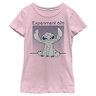 Abbildung von Disney Classics Lilo &amp; STITCH EXPERIMENT 262 MONOCHROMATIC NAVY Kids Crew neck Pink 104