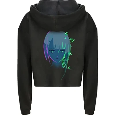 Abbildung von Cyberpunk: Edgerunners Hoodie &quot;Neon Lucy Cropped&quot; Black Size L