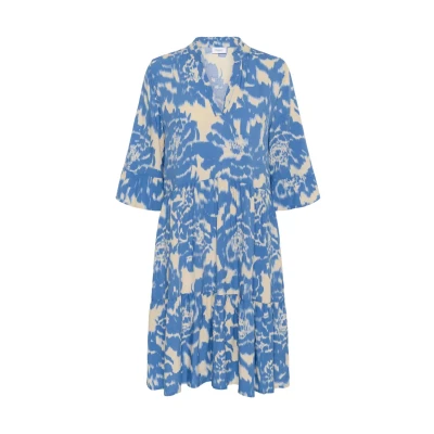 Abbildung von Saint Tropez EDA Freizeitkleid, Damen, Größe: XXL, Campanula water blooms