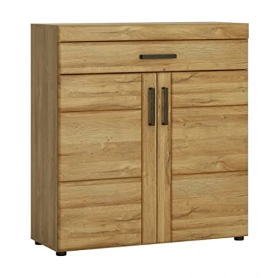 Abbildung von möbelando Schuhschrank &gt;Cortina&lt; in Grandson Eiche Dekor 92,8x100,2x38 (BxHxT)
