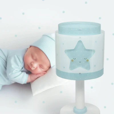 Abbildung von Dalber Kinder Tischlampe Nachttischlampe kinderzimmer Baby Dreams Stern Blau, 76011T, E14
