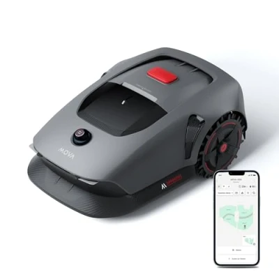 Abbildung von MOVA 1000, Dreame Mähroboter 3D LiDAR kabellose Einrichtung &amp; genaue Kartierung bis 1.000 m², Smarte Hindernisvermeidung, App Steuerung, Verbesserte Geländeräder, U förmiges Schneiden, Schnelles Laden